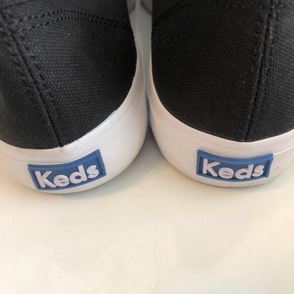 New KEDS Double Decker Slip-on Canvas Sneakers Black 10 - Picture 6 of 8
